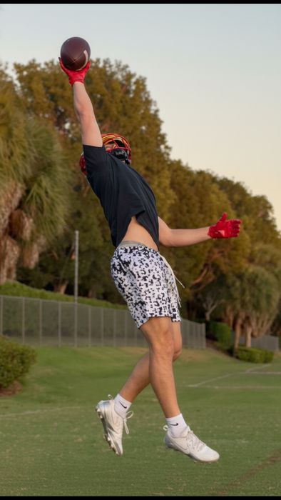 White Cheetah Shorts